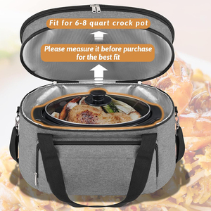 Beach Travel Case Insulated <strong>Slow</strong> <strong>Cooker</strong> Carrier Double Layer <strong>Slow</strong> <strong>Cooker</strong> <strong>Bag</strong> - Product Image 4