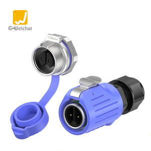 Connecteur industriel E-Weichat EW-LP16 bleu, femelle, montage sur panneau, rapide, 2/3/4/5 cœurs, verrouillage des fils, alimentation <span class=keywords><strong>aviation</strong></span>, 10A, étanche IP68 - Product Image 4