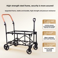 Poussette de voyage double pliable et réversible pour bébés et enfants, idéale pour le camping et les activités de plein air