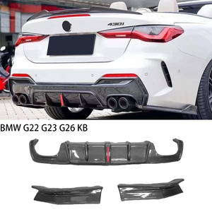 Per <span class=keywords><strong>BMW</strong></span> <span class=keywords><strong>serie</strong></span> <span class=keywords><strong>4</strong></span> G22 coupé/G23 convertibile KB stile fibra di carbonio diffusore posteriore 2020-2025 - Product Image 1