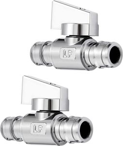 Expansión <span class=keywords><strong>Propex</strong></span> sin plomo, 1/2 pulgadas F1960 X 1/2 "F1960 Válvula de parada de ángulo recto, Pex a y puerto completo para Uponor (Wirsbo) - Product Image 1