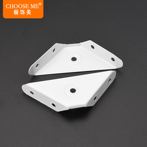Choose Me <b>Corner</b> Bracket Carbon Steel White Black Drawer Cabinet Hardware Angle Support Bracket - Product Image 2