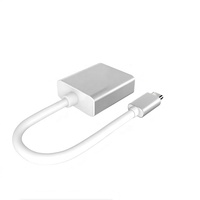 4K 30Hz USB C ke Adaptor USB 3.1 Tipe C Kabel Konverter Tampilan Plug and Play untuk Laptop Tablet Monitor