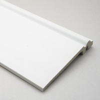 Moulage PS en plastique blanc rustique facile à installer plinthe décorative intérieure pour villa intérieure planches étanches