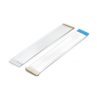 0,5mm 45p 28 30 Pin Gefaltetes ZIF FFC Flachbildschirmkabel 100 µm Elektronisches AWG 20798 Sn/Au Über Cu Blau/Weiß ISO9001 für