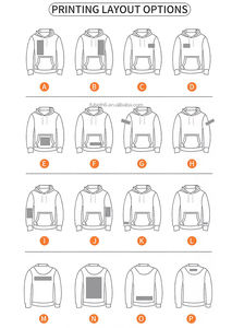 하이 퀄리티 350 GSM 대형 후드 폴리에스터/면 일반 헤비웨이트 노 스트링 남녀공용 사용자 정의 로고 퍼프 인쇄 후드 - Product Image 5