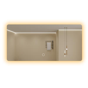 Moderner Badezimmerspiegel im Hotel-Stil mit intelligenter LED-Beleuchtung und Antibeschlagfunktion, Waschtischspiegel - Product Image 3