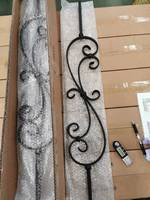 Balustre d'escalier moderne en fer forgé LD Metal (Q-112) avec grande spirale, décoration intérieure pour villa, pour garde-corps d'escalier