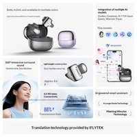 Untuk Headphone Olahraga Ear Clip 6.0 dengan AI Translation Active Noise Cancellation (ANC) Tahan Air