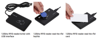 Lector RFID USB de 125Khz y 13.56Mhz, Lector de Tarjetas Inteligentes USB sin Controlador, Dispositivo Emisor de Tarjetas, Sistema de Control de Acceso, Lector de Escritorio