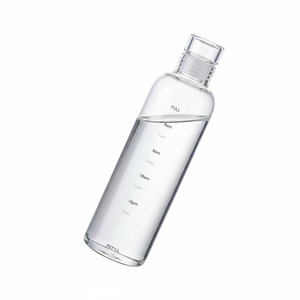Bouteille d'eau de sport en verre borosilicate personnalisable, isolation thermique, écologique, design de dessin animé, vente chaude - Product Image 1