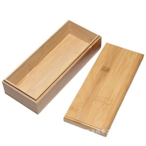 Caja rectangular de bambú de 6 pulgadas de alto, hecha a mano para almacenar té, dulces, regalos, artesanías, caja de madera maciza hecha a medida. - Product Image 5
