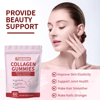 Springland OEM Gummies au Collagène pour la Santé des Cheveux, de la Peau et des Ongles, Complément Anti-Rides, Soutien des Ongles, Santé Immunitaire et Digestive