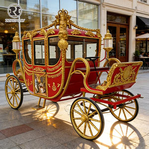 Voitures de tourisme de style carrosse royal pour mariage, véhicules à roues tirées, chariot rétro, en vente, OEM - Product Image 6