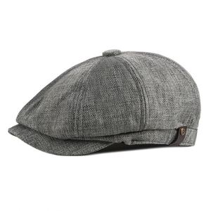Casquette de peintre pour hommes âgés, Boina, Casquette à visière, Casquette de <span class=keywords><strong>gentleman</strong></span>, Casquette de newsboy, Béret octogonal, Chapeau artistique, Béret d'hiver en laine - Product Image 1