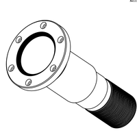 Objectif CCTV téléobjectif Musi IP68 étanche 80 mm à focale fixe, filetage M25.2*1"/32, 9G+IR, tout verre, robuste pour applications marines