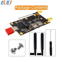 Konektor USB 3.0 NGFF M.2 B Key Adaptor Modem Nirkabel 2 Slot Kartu Nano SIM dengan Antena Ganda untuk Modul 5G 4G LTE WWAN