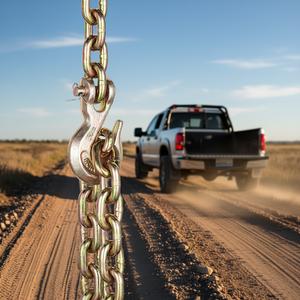 Catena di Fissaggio G80 5/16 X 10.3 Piedi con Ganci, Capacità 4900 Libbre, Confezione da 2 per Rimorchio Sicuro - Product Image 2