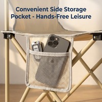 Bolsa de Almacenamiento Lateral de Tela Oxford, Resistente, Fácil de Transportar, con Capacidad de Carga de 150 kg, Triple Color, Portátil, Plegable, Cómoda, para Camping y Pesca