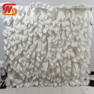 SMOOTH Customized Factory High Quality Artificial Feather <b>Backdrop</b> Flower Wall for Wedding Decoration - Product Image 4