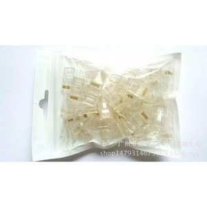 Network <b>Tool</b> <b>Kit</b> Crimper Tester 100pcs Connectors With <b>Small</b> Knife For Ethernet Wiring - Product Image 5