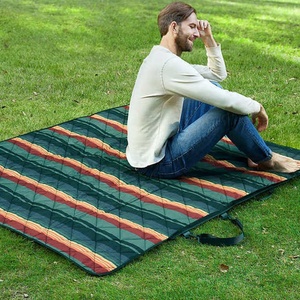 Thảm dã ngoại ngoài trời 2 trong 1, chống cát, chống thấm nước, kèm túi đựng - Product Image 3