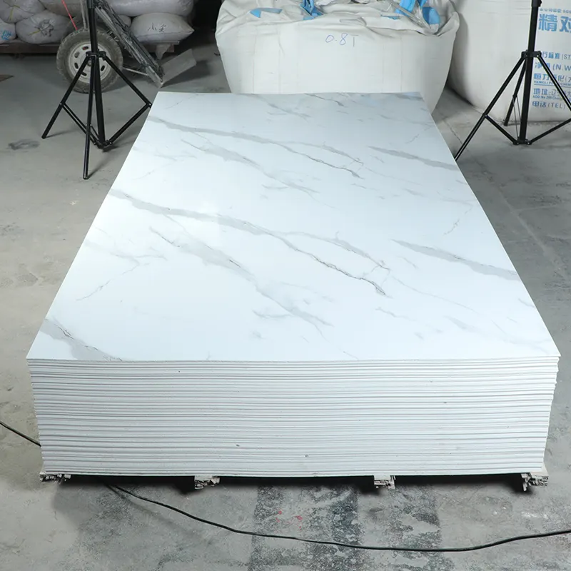 Foglio di marmo in Pvc Design 3D pannello alternativo in marmo 3mm foglio Uv in Pvc