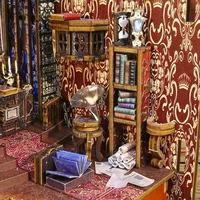 Hamaileon C541Covenant Church DIY Puzzle 3D en bois Miniature Kit de maison de poupée Book Nook Dia Gon Alley Book Nook pour église