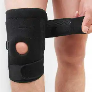 Einstellbare Kniebandage Wrapper scharnier Nylon Neopren Dehnungsbürgel Knieunterstützung