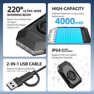 OEM CL350 Bicycle Daytime <strong>Light</strong> Ultralight Bike Front <strong>Light</strong> Hanging Version <strong>Cycling</strong> Flashlight <strong>LED</strong> Bicycle Headlight <strong>Light</strong> - Product Image 6
