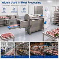 Machine industrielle automatique de découpe de viande avec os, pour bœuf, côtes de porc, agneau, trancheuse de portions, 210 coupes/min