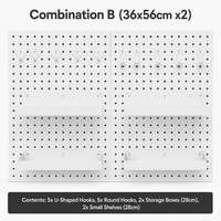 Plaques métalliques personnalisées en gros, solutions de rangement murales modulaires, adaptées à la maison, à la cuisine, au bureau et à usage commercial