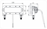 VENTE FLASH Lumière de zone à bande rouge LED pour chariot élévateur Zone dangereuse Lampe d'avertissement de zone dangereuse pour chariot élévateur