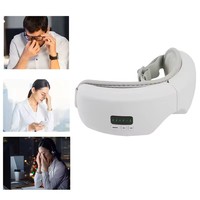 Digitales Augenmassagegerät mit Luftdruck-Vibrationen Wärmekompression Musikfunktion 1200mAh Akku für Effektive Augenbelastungs-Linderung