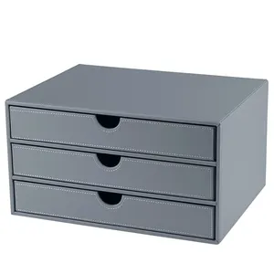 Handgemachte benutzer definierte Organizer Lagerung Büro Schreibtisch halter Box 3 Schubladen A4 Größe Pappe Papier Magazin Datei Dokument Aufbewahrung sbox