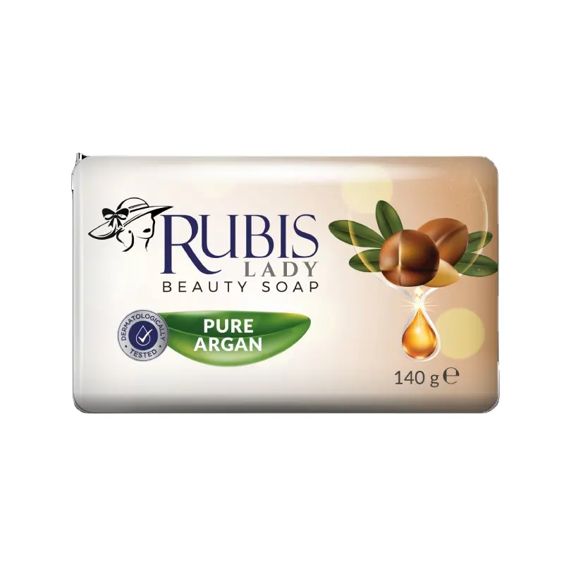 Rubis Lady - 140 gr Individual Paper Wrapped Beauty Soap Pure Argan