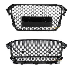 아우디 A4 <span class=keywords><strong>S4</strong></span> 8K 2013 2014 2015용 자동차 센터 그릴 하단 프레임 메쉬 그릴 B85 B8.5 RS4 스타일 ABS 프론트 범퍼 그릴 - Product Image 1