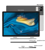 P70 5G Double Sim Android 10 Tablette PC 10 Pouces 12GB 512GB Pad Deca Coe GPS Google Play Avec BT