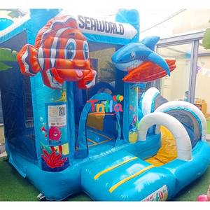 Casa Gonfiabile Taro Viola per Bambini, Parco Giochi Interno ed Esterno con Scivolo e Piscina di Palline per Feste e Matrimoni - Product Image 3