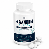 Comprimés de Paraxanthine pour une énergie propre quotidienne, une concentration accrue et une clarté mentale avec L-Théanine, Taurine et Vitamines B – Marque privée OEM ODM