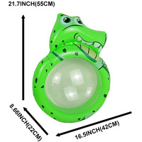 Jouet de crocodile gonflable pour enfants vue sous-marine Surf Rider sur mer jouets flottants pour piscine