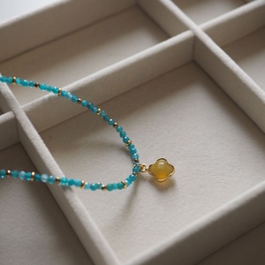 Nouveau collier ras du cou en perles brillantes, délicat, fait main, en pierres naturelles, bijoux spirituels de haute qualité pour femmes, cadeaux - Product Image 1