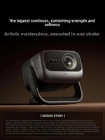 Projecteur laser DLP JMGO N5 Ultra Max 4K avec mise au point automatique, transfert bidirectionnel sans perte, couverture murale à 91,5 %, home cinéma