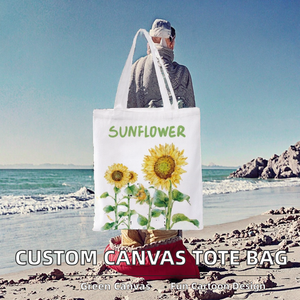 Bolsa de Compras de Lona con Asa para el Hombro, con Diseño de Dibujos Animados, Ecológica, con Logotipo Personalizado, para el Estilo de Vida de Verano y la Playa, Venta al Por Mayor - Product Image 2