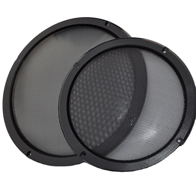 Stainless Steel Wire Plain Weave Perforated Mesh Speaker Grille with Corrosion Resistance PVC Coated Welding & Bending Services