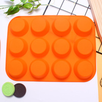 Ustensiles de cuisson outils de décoration de gâteau 12 trous cavité Muffin tasses Silicone tasse moule gâteau moule gâteau outils fournisseur