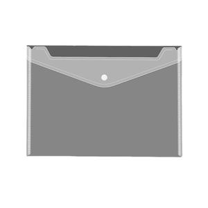 Bolsa transparente para documentos A4 A5 personalizada al por mayor, archivador de plástico PP grueso con botón a presión para almacenamiento de datos de facturas - Product Image 1