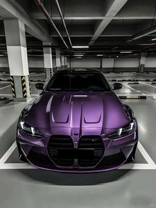 Matériau d'emballage de voiture en vinyle violet PPF - Product Image 3