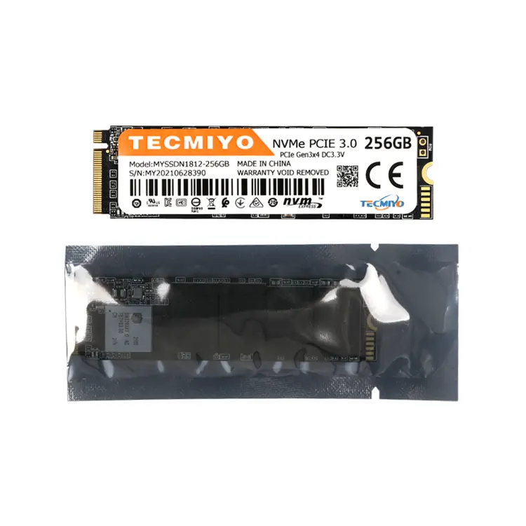 TECMIYO SSD 256GB M.2 NVMe PCIe 인터페이스 데스크탑/노트북을위한 내부 솔리드 스테이트 드라이브