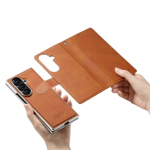 เคสโทรศัพท์แบบกระเป๋าหนัง PU แม่เหล็กใหม่ สำหรับ Samsung Z Fold 8 4 5 6 7 พร้อมช่องใส่บัตร ที่ตั้ง ป้องกันหน้าจอ กันกระแทก - Product Image 4